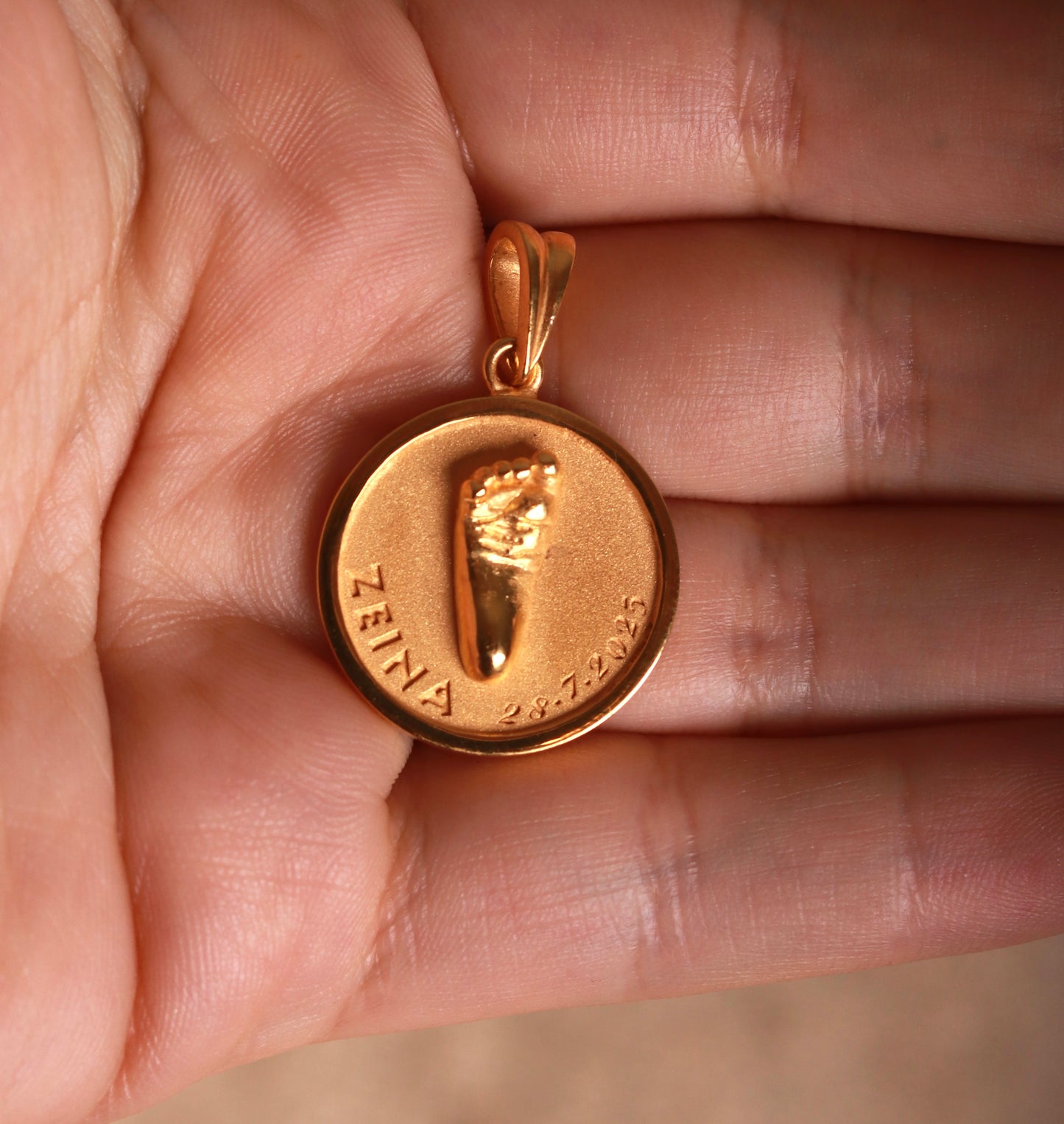 Foot Print Coin - Gold-Plated