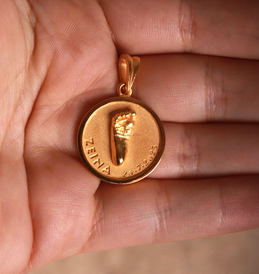 Foot Print Coin - Gold-Plated