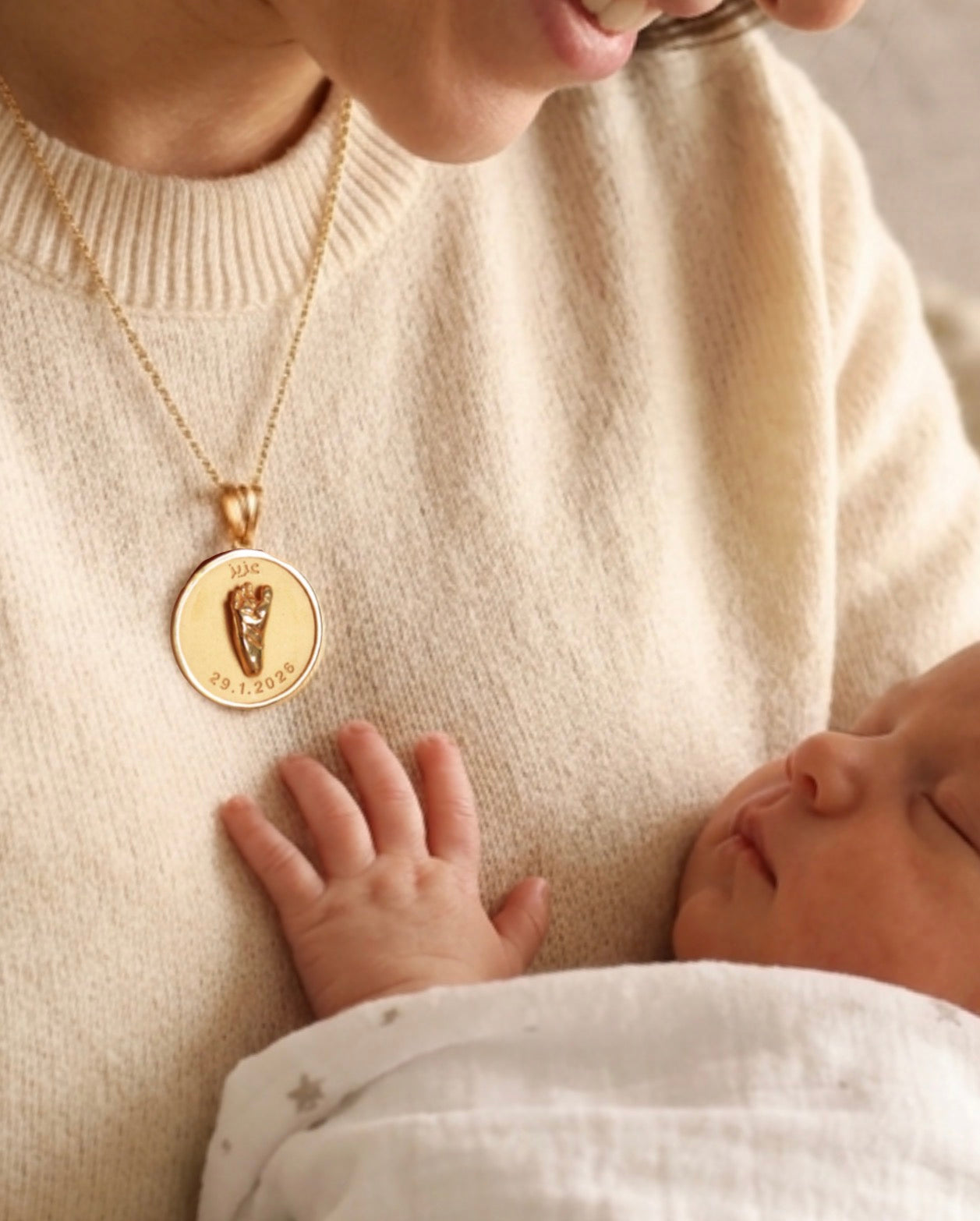 Foot Print Coin - Gold-Plated