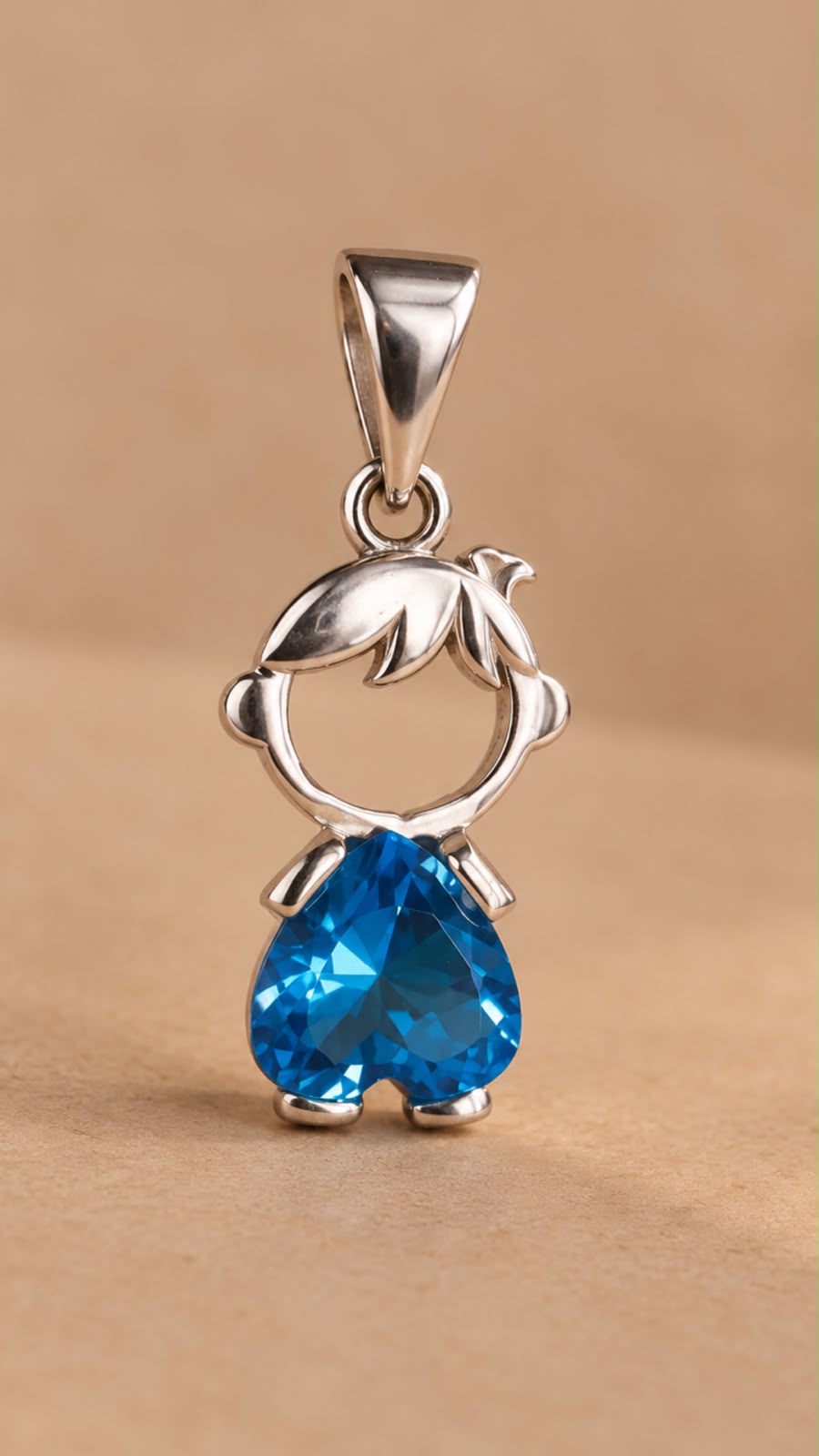 Playful Baby Birthstone Charm - Pure Gold
